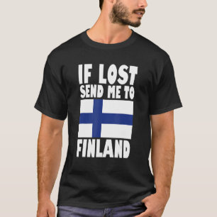 Finnland Flaggendesign Wenn verloren geht schicken T-Shirt