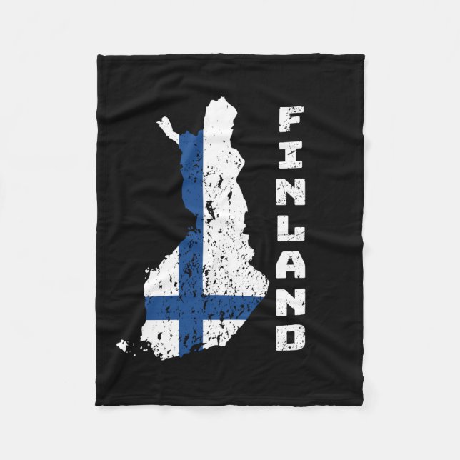 Finnland Fleecedecke (Vorderseite)