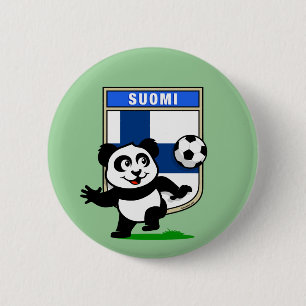 Finnland Football Panda Button