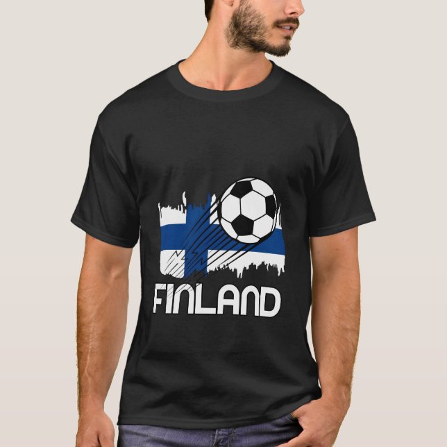 Finnland Fußball T-Shirt (Vorderseite)