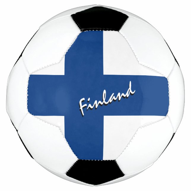 Finnland - Fußball und Finnische Flagge / Sport (Vorderseite)