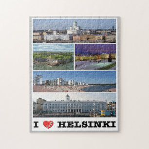 Finnland - Helsinki - Helsingforen - I Liebe - Puzzle