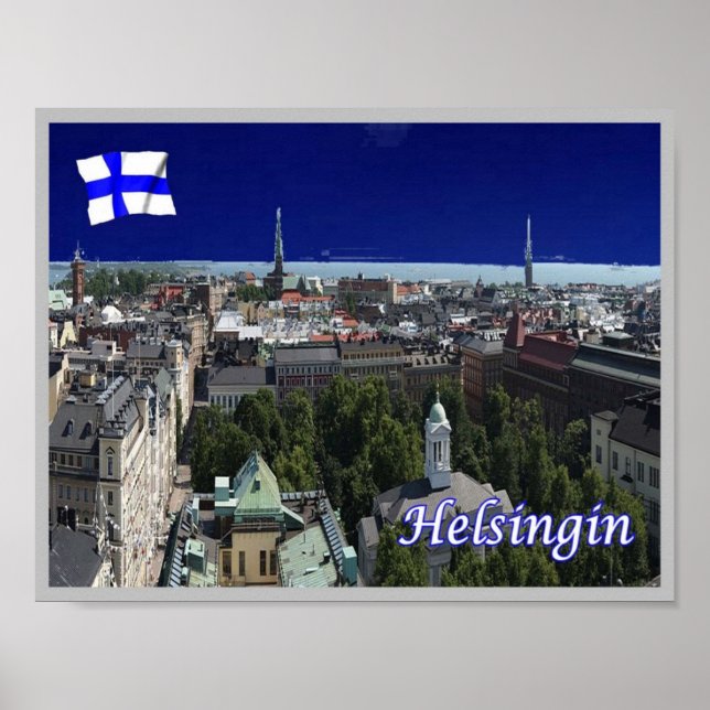 Finnland - Helsinki - Helsingforen - Poster (Vorne)