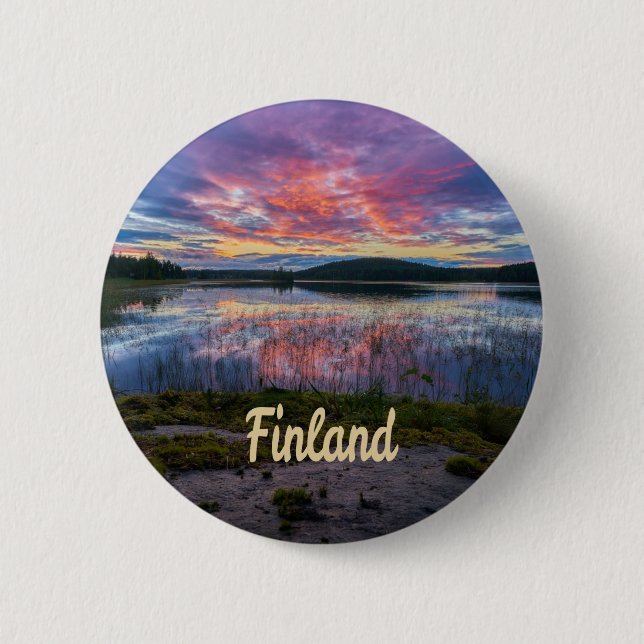 Finnland Helsinki Nordeuropa Button (Vorderseite)
