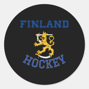 Finnland Hockey Jersey Runder Aufkleber