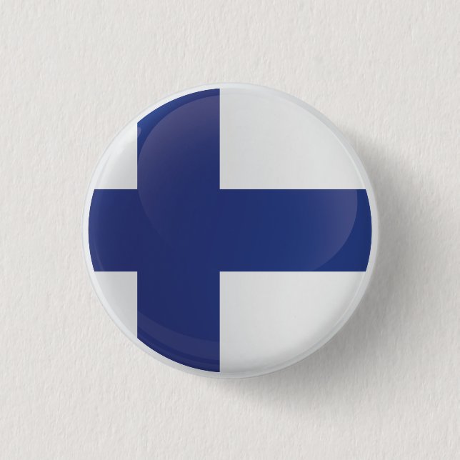 Finnland - Icon-Flagge Button (Vorderseite)