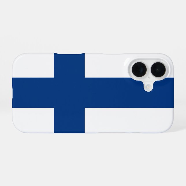 Finnland iPhone 16 Hülle (Rückseite (Horizontal))