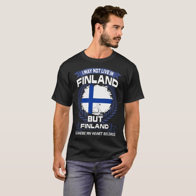 Finnland ist, wo mein Herz T-Shirt gehört (Vorne ganz)