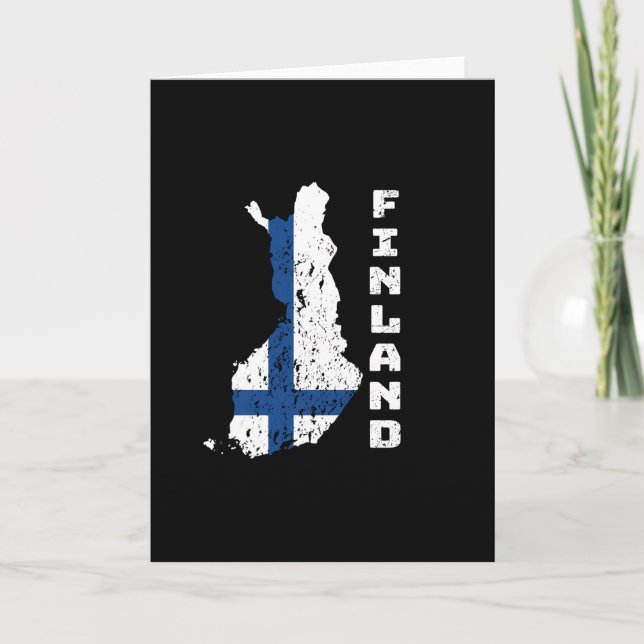 Finnland Karte (Vorderseite)