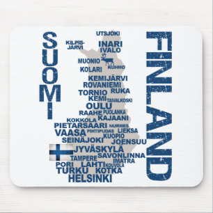 FINNLAND-KARTE mousepad