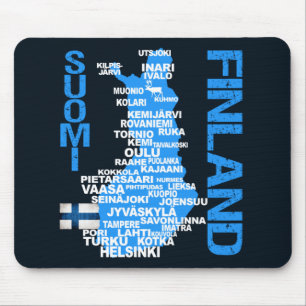 FINNLAND-KARTE mousepad