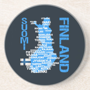 FINNLAND KARTE Untersetzer