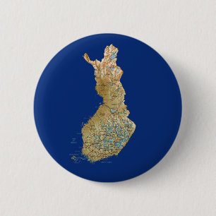 Finnland-Karten-Knopf Button