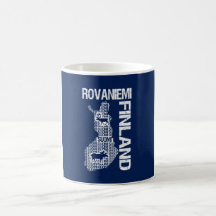FINNLAND-KARTEN-Tasse - Rovaniemi - wählen Sie Tasse