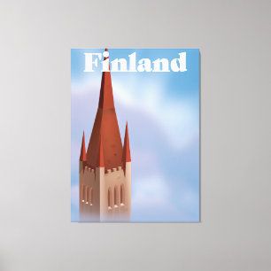Finnland-Kirche Leinwanddruck