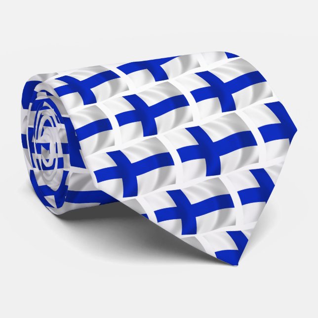 Finnland Krawatte der Flaggen (Gerollt)