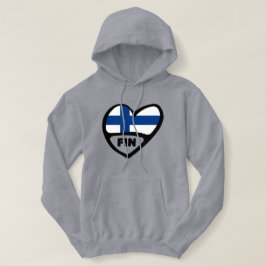 Finnland - Ländercode - Herd, FIN Hoodie
