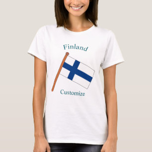 Finnland Landesflagge Thunder_Cove T-Shirt