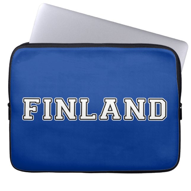 Finnland Laptopschutzhülle (Vorderseite)