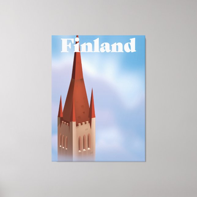 Finnland Leinwanddruck (Vorderseite)