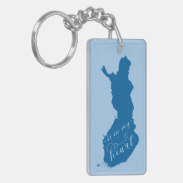 Finnland liegt mir im Herzen Schlüsselanhänger