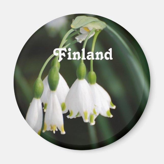 Finnland Lily of the Valley Magnet (Vorne)
