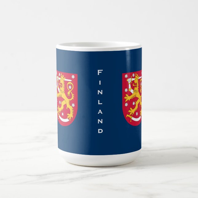 Finnland-Löwe-Tasse Kaffeetasse (Mittel)