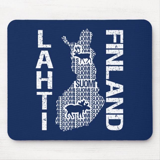 FINNLAND MAP mousepad - Lahti (Vorne)