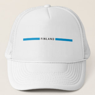Finnland - minimalistische Flagge Truckerkappe