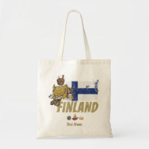 Finnland Moose Vintag Flag Tent Retro Souvenir