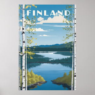 Finnland - Naturdarstellung Poster