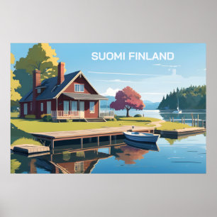 Finnland - Naturdarstellung Poster