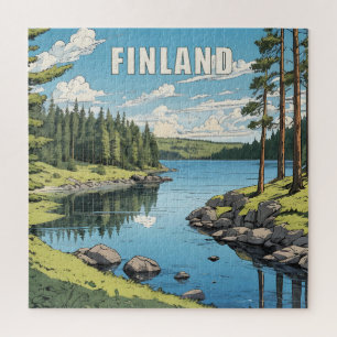 Finnland - Naturdarstellung Puzzle