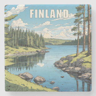 Finnland - Naturdarstellung Steinuntersetzer