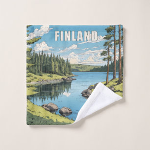 Finnland - Naturdarstellung Waschlappen