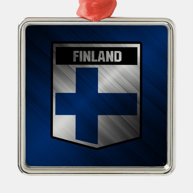 Finnland Ornament Aus Metall (Vorne)