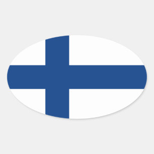 Finnland Ovaler Aufkleber