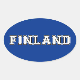 Finnland Ovaler Aufkleber