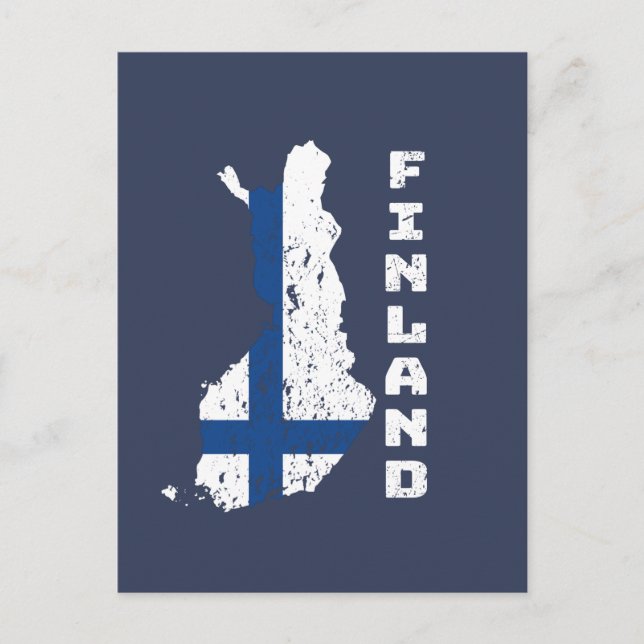 Finnland Postkarte (Vorderseite)