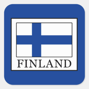 Finnland Quadratischer Aufkleber