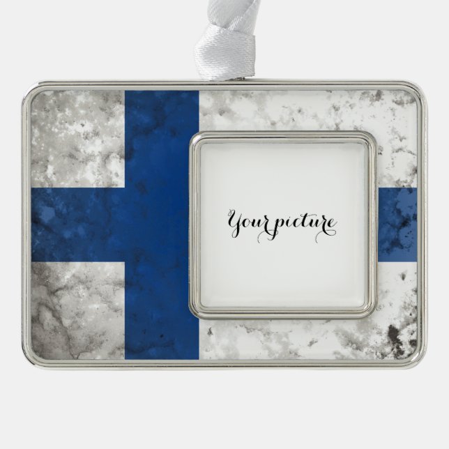 Finnland Rahmen-Ornament Silber (Vorderseite)