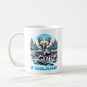 Finnland Rentierbestand Kaffeetasse