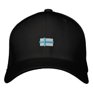 Finnland (schwarze Obergrenze_) Bestickte Baseballkappe