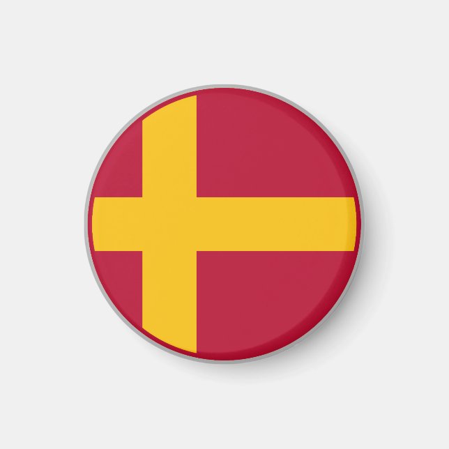 Finnland Schwede Flagge Magnet (Vorne)