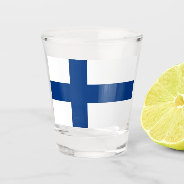 FINNLAND SHOT GLASS SCHNAPSGLAS (Vorderseite)