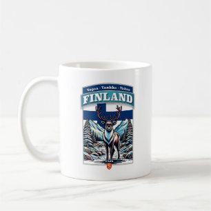Finnland - Skandinavien Rentier Europe Kaffeetasse