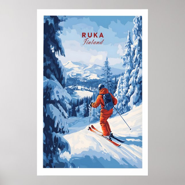 Finnland Skilanglauf Poster 1 (Vorne)