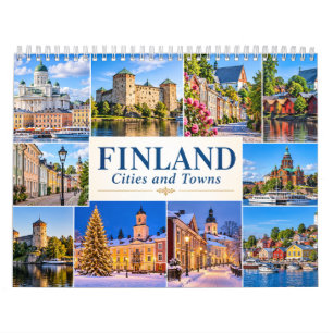 Finnland Städte und Dörfer Kalender