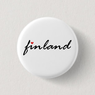 Finnland Suomi. I Liebe Finnland Button