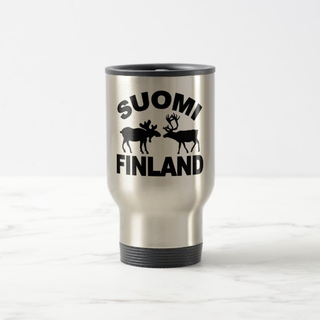 Finnland Tasse Elch & Rentier - Stil wählen (Mittel)